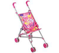 Bibi Doll Foldable Stroller Baby Doll Buggy Pink Pram Jogger Accessories Toy