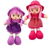 BiBi Doll Rag Doll 35cm - Cuddly & Soft Toy, Embroidered Features, Lightweight, Assorted - 1st Birthday, Imaginative Role Play, Girls & Boys, Toddlers & Babies, 10 Months+