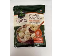 Bibi-go's Pork Vegetable Steamed Dumplings Frozen Pan Fry Dumpling Authentic Korean Taste Origin Korea 560g Pack Of 1