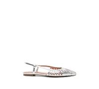 Bibi Lou cut-out ballet flats - Silver 36-37-38-39-40-41