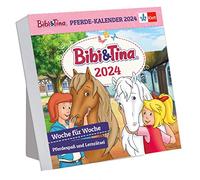 Bibi & Tina 2024 Horse Calendar Week after Week Horse Fun and Learning Puzzles 1st/2nd Class