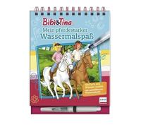 Bibi & Tina - Mein pferdestarker Wassermalspaß: Einfach mit Wasser malen - Bibi und Tina-Malbuch mit 16 Bildern, die sich beim Kontakt mit Wasser bunt ... mit nachfüllbarem Wassermalstift, ab 4 Jahren