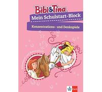 Bibi & Tina: Mein Schulstart-Block Konzentrations- und Denkspiele: Vo (Hardback)