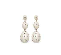 Bibi van der Velden 18K yellow gold Mammoth green sapphire egg earrings OS