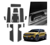 BIBIBO Non-Slip Mats Compatible with Jeep Avenger 2023 2024, Car Centre Console Rubber Mats, Jeep Avenger Non-Slip Pads, Non-Slip Protective Mat, Car Mats (White)