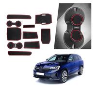 BIBIBO Rubber Mats Non-Slip Mats Compatible with Renault Austral E-Tech Hybrid 2022-2024 (Automatic), Rubber Car Mats, Renault Austral Accessories, Centre Console Mats, Car Door Slot