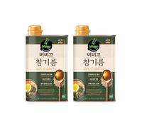Bibigo Cold Pressed 100% Pure Sesame Oil 500ml, Pack of 2