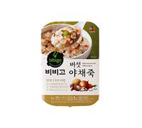 Bibigo Korean Mushroom and Vegetable Rice Porridge, Microwaveable, 2 Pack (280g x 2)