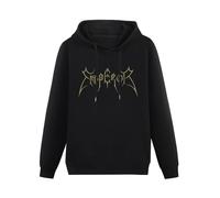 bibizan Emperor Gold Logo Hoody Unisex Ptinted Hoodies Long Sleeve Men's Hooded with Pocket Black XXL