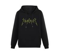 bibizan Emperor Gold Logo Hoody Unisex Ptinted Hoodies Long Sleeve Men's Hooded with Pocket Black XXXL