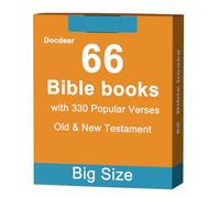 Bible 66 Books Flashcards: 330 Popular Verses & Important Information on Each Book
