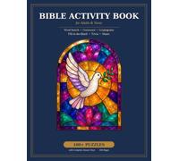 Bible Activity Book for Adults: Christian Word Search, Crossword, Cryptogram, Trivia & Maze Puzzles with Answer Keys for Teens & Bible Study Groups