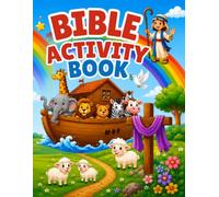Bible Activity Book For Kids: Fun Christian Activities Including Mazes, Tracing, Matching, Coloring, and Bible Learning for Kids Ages 3-8