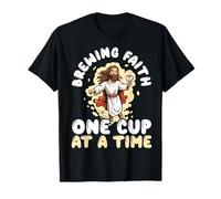 Bible and Coffee Lover Caffeine Drinker Religious Christian T-Shirt