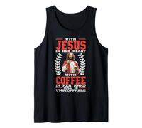 Bible and Coffee Lover Caffeine Drinker Religious Christian Tank Top