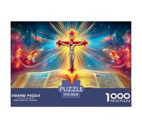 Bible And CrossProdigious 1000-Piece Jigsaw Puzzles for Adults Consisting of 1000 Seemingly Insurmountable Challenging Puzzle Educational Pieces - Forged As A Legacy Gift Jigsaw Puzzles for Adults An