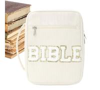Bible Bag - 25x20.3x7.62cm Bible Cover Shoulder Bag, Outdoor Travel Carrying Pack For Work School College Study, Large Capacity Tote With Handle And Strap | Women Men Teacher Church Kids Daily Study
