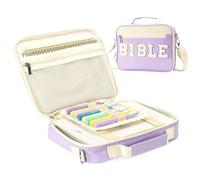 Bible Bag for Women Purse with Adjustable Strap - Scripture Book Organizer, for Christian Church Pastors Prayer Meeting Missionary Family Worship Travelers Travel E