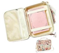 Bible Bags | Chenille Letter Adjustable Shoulder Strap Protective Tote,Flowers Print Bible Carrying Bag with Handle - for Women Teacher Travel Home School College Work Prayer Meeting