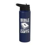 Bible Basic Instructions Before Leaving Earth Christians Stainless Steel Insulated Water Bottle