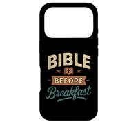 Bible Before Breakfast - Funny Christian Faith Case for iPhone 17 Pro