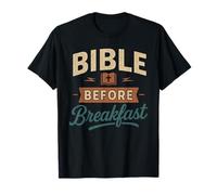 Bible Before Breakfast - Funny Christian Faith T-Shirt