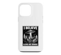 Bible Believer Faith Based Conspiracy Retro UFO Prophecy Case for iPhone 13 Pro Max
