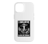 Bible Believer Faith Based Conspiracy Retro UFO Prophecy Case for iPhone 14