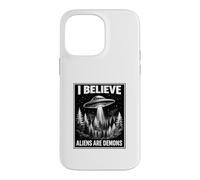 Bible Believer Faith Based Conspiracy Retro UFO Prophecy Case for iPhone 14 Pro Max