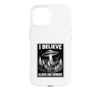 Bible Believer Faith Based Conspiracy Retro UFO Prophecy Case for iPhone 15