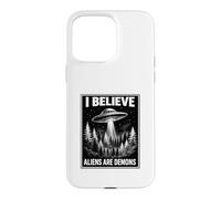 Bible Believer Faith Based Conspiracy Retro UFO Prophecy Case for iPhone 15 Pro Max