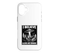 Bible Believer Faith Based Conspiracy Retro UFO Prophecy Case for iPhone 16 Plus