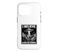Bible Believer Faith Based Conspiracy Retro UFO Prophecy Case for iPhone 16 Pro