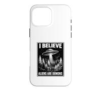 Bible Believer Faith Based Conspiracy Retro UFO Prophecy Case for iPhone 16 Pro Max