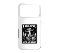 Bible Believer Faith Based Conspiracy Retro UFO Prophecy Case for iPhone 17 Pro