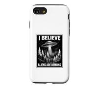 Bible Believer Faith Based Conspiracy Retro UFO Prophecy Case for iPhone SE (2020) / 7/8