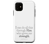 bible bits - ALL things thru Christ (philippians 4:13) Case for iPhone 11