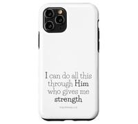 bible bits - ALL things thru Christ (philippians 4:13) Case for iPhone 11 Pro