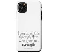 bible bits - ALL things thru Christ (philippians 4:13) Case for iPhone 11 Pro Max