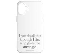 bible bits - ALL things thru Christ (philippians 4:13) Case for iPhone 16 Plus