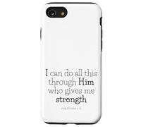 bible bits - ALL things thru Christ (philippians 4:13) Case for iPhone SE (2020) / 7/8