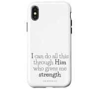 bible bits - ALL things thru Christ (philippians 4:13) Case for iPhone X/XS