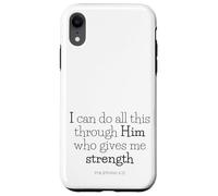 bible bits - ALL things thru Christ (philippians 4:13) Case for iPhone XR