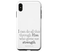 bible bits - ALL things thru Christ (philippians 4:13) Case for iPhone XS Max