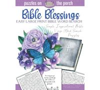 Bible Blessings: Easy Large Print Bible Word Search with Simple & Inspirational Bible Verse Puzzles: Religious Activity Book for Adults, Seniors or ... Christian Scripture (Word Search For Adults)