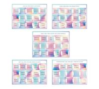 Bible Book Tabs - 5 Sheet Sticky Index Labels | Large Print Self-Adhesive Scripture Dividers For Easy Study Journaling Devotion Church Service School Holiday Present For Adults Men Kids 7.87x5.51x0.08