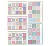 Bible Book Tabs - 5 Sheet Sticky Index Labels | Large Print Self-Adhesive Scripture Dividers For Easy Study Journaling Devotion Church Service School Holiday Present For Adults Men Kids 7.87x5.51x0.08