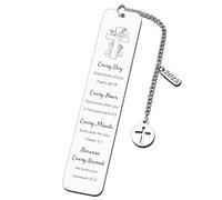 Bible Bookmark, 2025 Christian Bookmarks, Religious Gifts for Women Men, Baptism Gifts for Boys Girls, Christmas Stocking Stuffers for Adults, Bible Verse Bookmark for Birthday,Sister in Christ Gifts