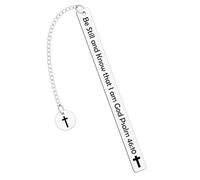 Bible Bookmark Metal Bookmarks Christian Gift for Women Men Religious Baptism Gifts Book Marks for Reading Women Book Lovers Friend Inspirational Scripture Verse Bookmark