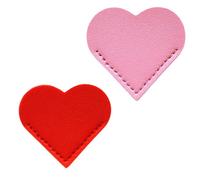 Bible Bookmarks Corner Page Marker PU Leather Heart Shaped Simple Book Markers Reading Supplies Pu Leather Creative Corner Page Markers Heart Shaped Gift
